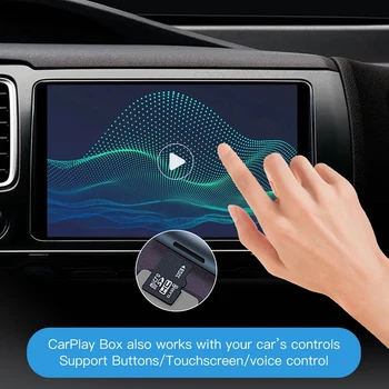 Проводной и беспроводной адаптер Carplay Carplay Ai Box для универсального автомобильного мультимедийного видеоплеера Netflix Youtube