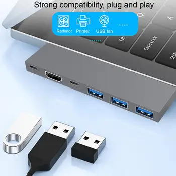 Подключи и играй для передачи данных, широкая совместимость, USB-концентратор, разветвитель, аксессуары для ноутбуков