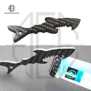 Высококачественный Новый дизайн Shark, изготовленный на заказ из углеродного волокна, штопор для бара, открывалка для бутылок вина, украшение для брелка