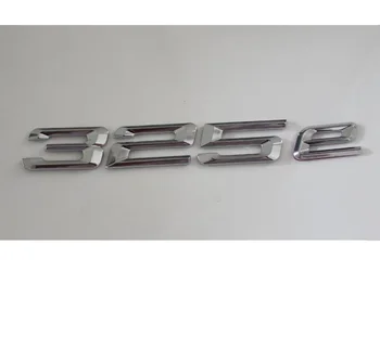 Хромированный Блестящий Серебристый ABS Буквы с цифрами Слово Значок багажника автомобиля Эмблемы Наклейка Наклейка для BMW 3 серии 325e