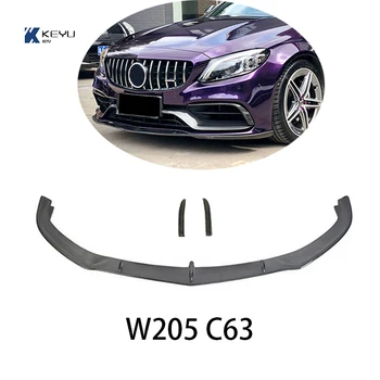Для Benz C-class w205 C63 передний бампер из углеродного волокна в стиле BK передняя губа автомобиля