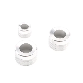 Серебряная Ручка Кондиционера Кнопка Регулировки Громкости Звука Накладное Кольцо для X5 X6 E70 E71 F15 F16 2014-2018