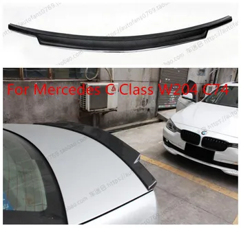 Спойлеры заднего крыла багажника из углеродного волокна Подходят для Mercedes W204 C74 AMG Benz C Class 2008-2014