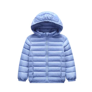 ZWY1988 Детское пуховое пальто с капюшоном, зимнее пальто для мальчиков и девочек, теплые куртки, верхняя одежда для малышей