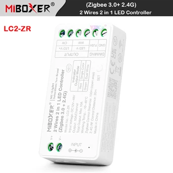 Miboxer Zigbee 3.0 Одноцветный Контроллер Светодиодной Ленты 2.4 G Двойной белый 2 в 1 диммер для DC 12V 24V CCT 2 Провода COB Полосы Света