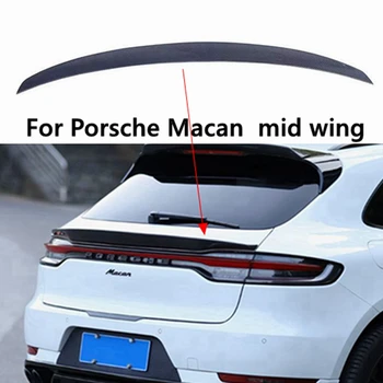 Для Porsche Macan Gts автомобильный спойлер Macan Turbo аксессуары для украшения заднего фонаря из углеродного волокна и цветной спойлер 2018-2020