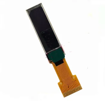 0,69-дюймовый 14-контактный Белый OLED-экран SSD1315 Drive IC I2C Интерфейс 96*16 (длина 17 мм FPC)