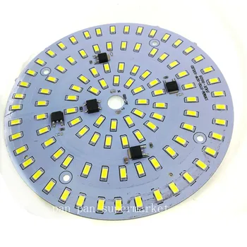Светодиодная световая панель 50 Вт 100 светодиодов 138 мм Белый 220 В высоковольтный привод бесплатная световая панель 5730 чип источник света