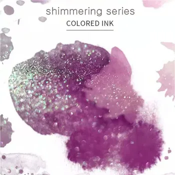 Цветные чернила серии Shimmering объемом 18 мл, для ручки используются перламутровые чернила прогрессивного мерцающего цвета