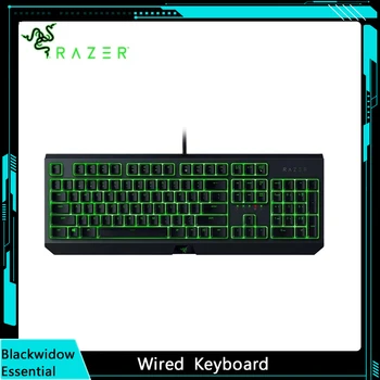 Механическая игровая клавиатура Razer BlackWidow Essential Зеленые Механические переключатели С тактильной и щелкающей зеленой светодиодной подсветкой