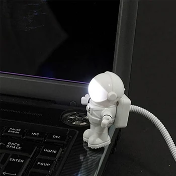 USB-гаджет Funny Astronaut Spaceman USB LED Light, регулируемый ночник, гаджеты для компьютера, лампа для ПК