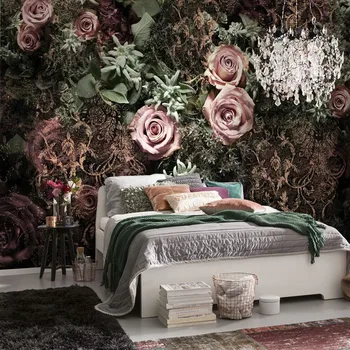 beibehang Обои для стен в скандинавском стиле с цветочным рисунком фон гостиной спальни американская фреска обои с большим цветком домашний декор