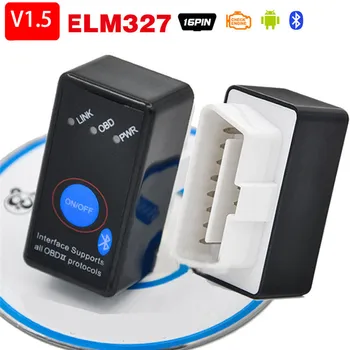 Супер Мини ELM327 Bluetooth-совместимый V1.5 Быстрый Автомобильный Диагностический инструмент OBD2 ELM 327 Для Android/Symbian По протоколу OBDII #273998