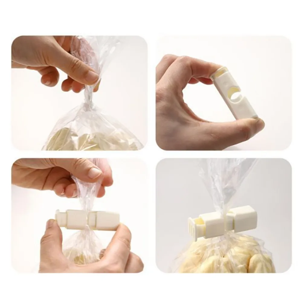 1 шт. Универсальный пластиковый уплотнитель для пакетов с хлебом, едой, пружинный уплотнительный зажим, прочный влагостойкий и сохраняющий свежесть уплотнительный зажим