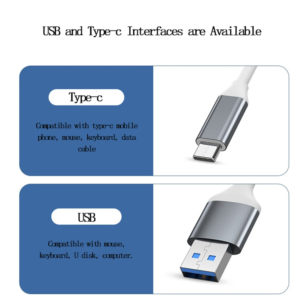 4 Порта USB 3.0 Концентратор Высокоскоростной USB-Концентратор Type C Многопортовый Концентратор-Разветвитель 5 Гбит/с для ПК Компьютерные Аксессуары 4 Порта USB 3.0 2.0