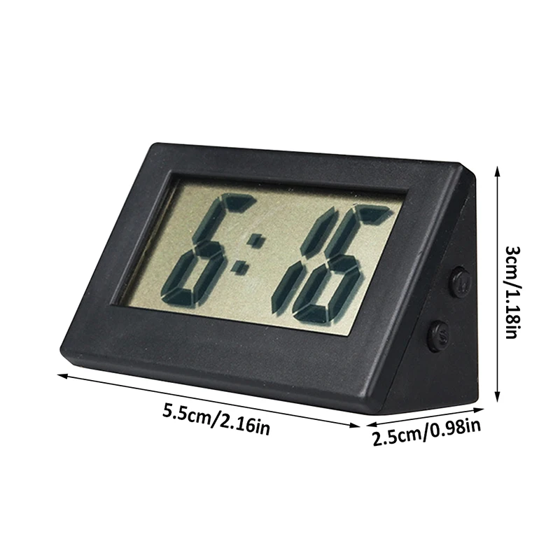 Мини-ЖК-цифровые часы Портативные настольные электронные часы для гостиной, спальни, домашнего офиса, настольных часов с отображением времени, отключения звука