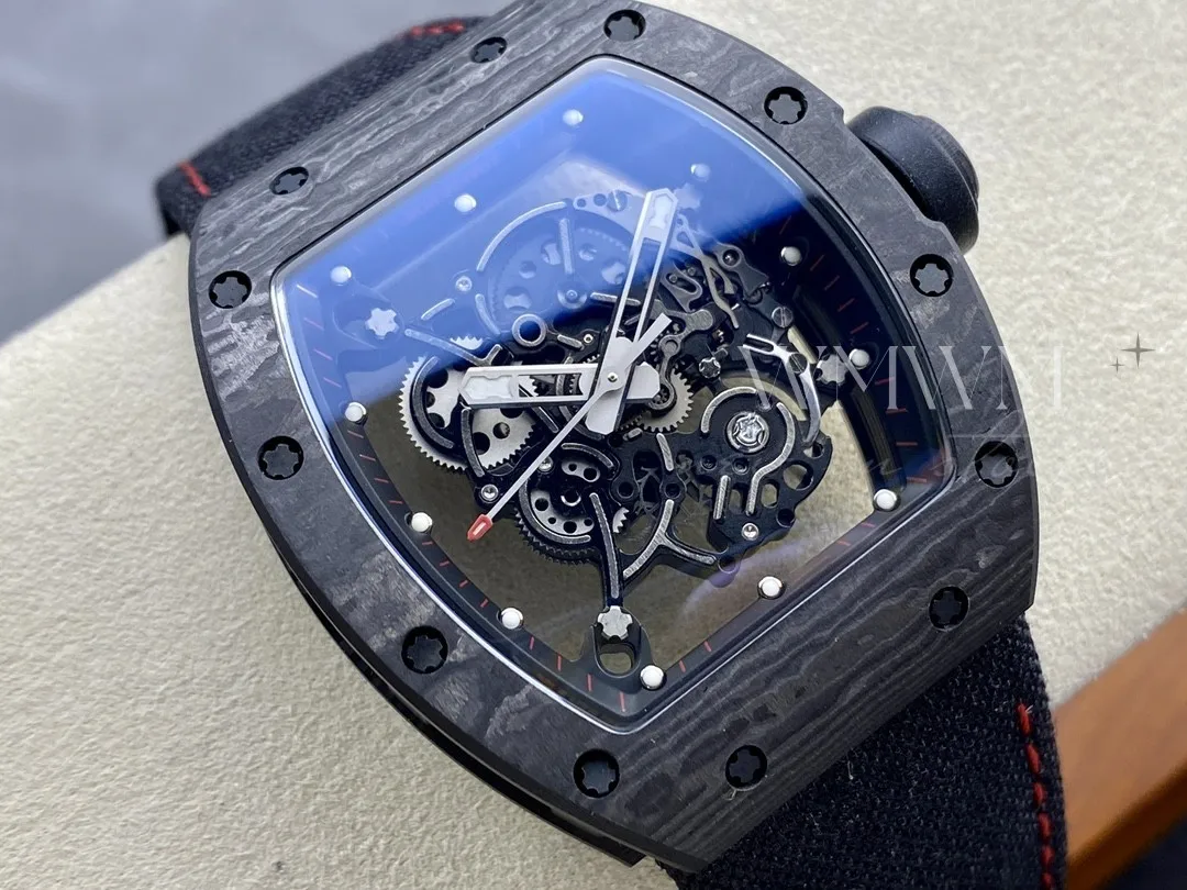 Бесплатные мужские механические часы Jacob с водонепроницаемыми светящимися спортивными механическими часами из углеродного волокна