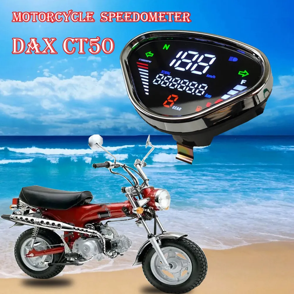 Спидометр мотоцикла для HONDA DAX70 CT50 Jialing70 Цифровой измеритель ЖК-спидометр Одометр Тахометр Дисплей