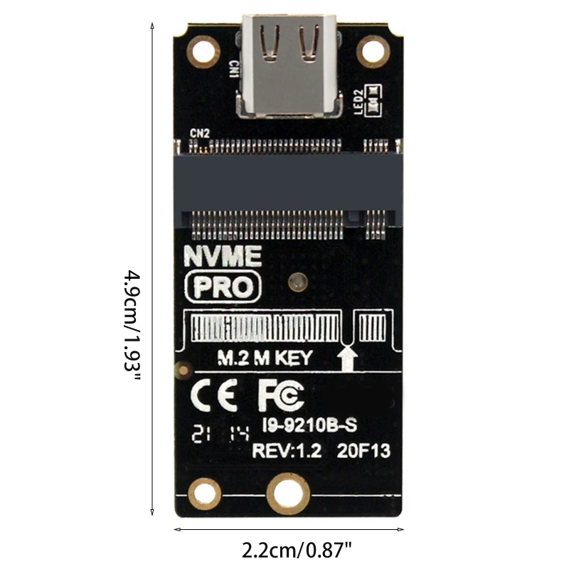 для.2 Адаптера корпуса NVME/NGFF к USB 3.1 Type-C С поддержкой M2 SSD 2230/42/60/ G32B