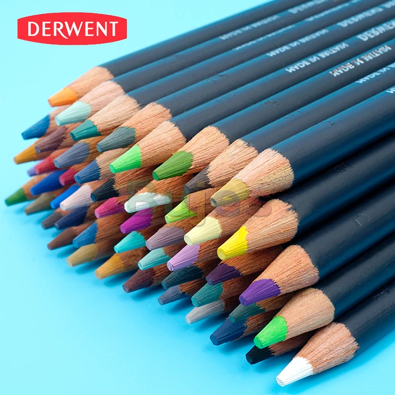 Оригинальный британский Derwent Procolour 12/24/36/72 цветной Профессиональный масляный карандаш для рисования карандашным костюмом насыщенных цветов художественные принадлежности