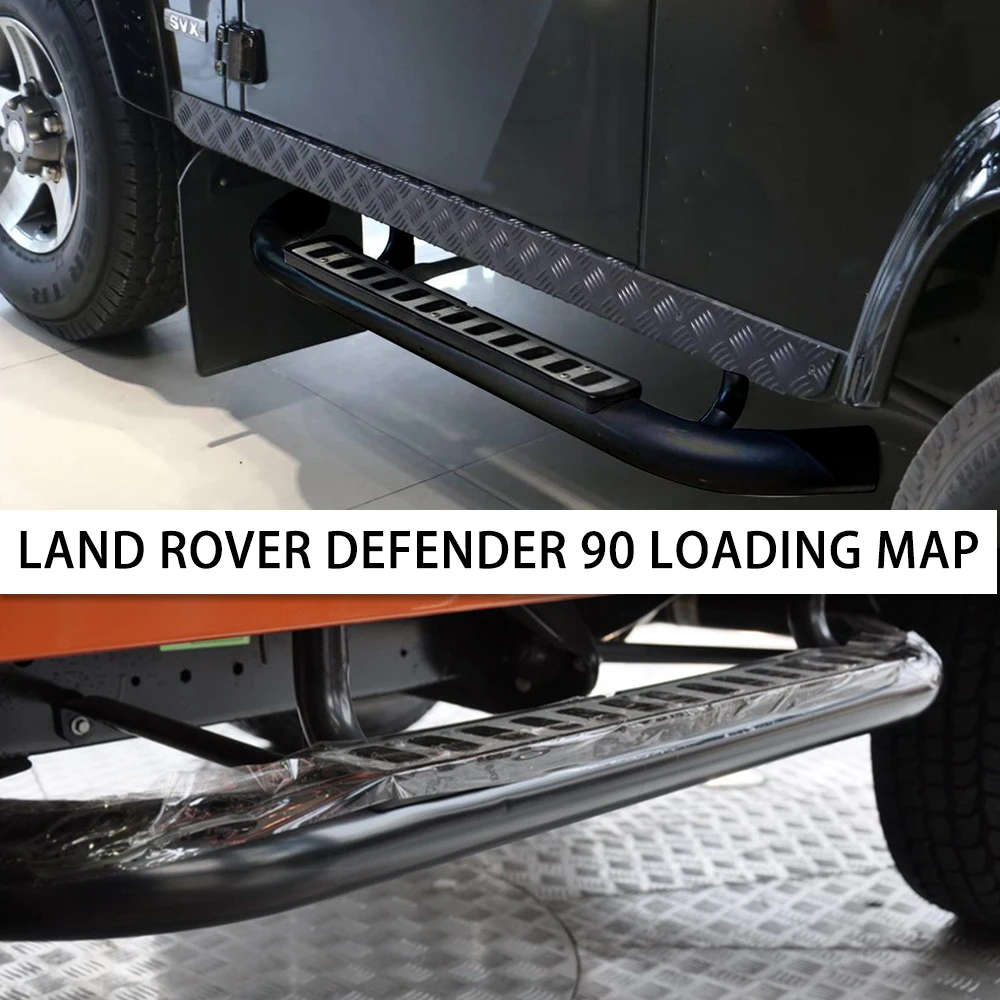 Подножка боковая подножка nerf bar боковые накладки для land rover defend 90 левая правая стальная подножка