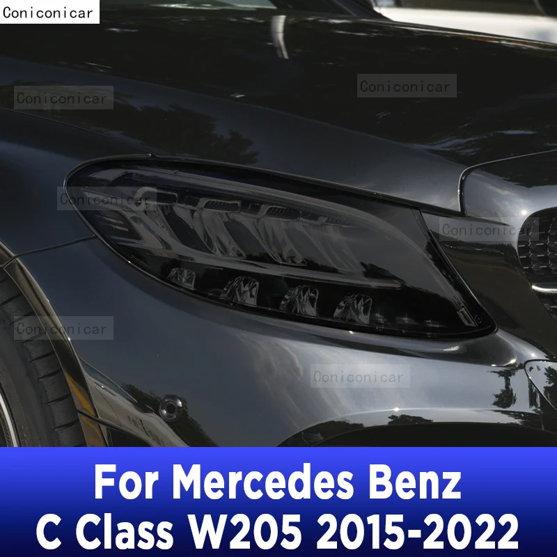 Для Mercedes Benz C Class W205 2022 Наружная Фара Автомобиля С Защитой От царапин Оттенок Передней Лампы TPU Защитная Пленка Аксессуары Для Ремонта