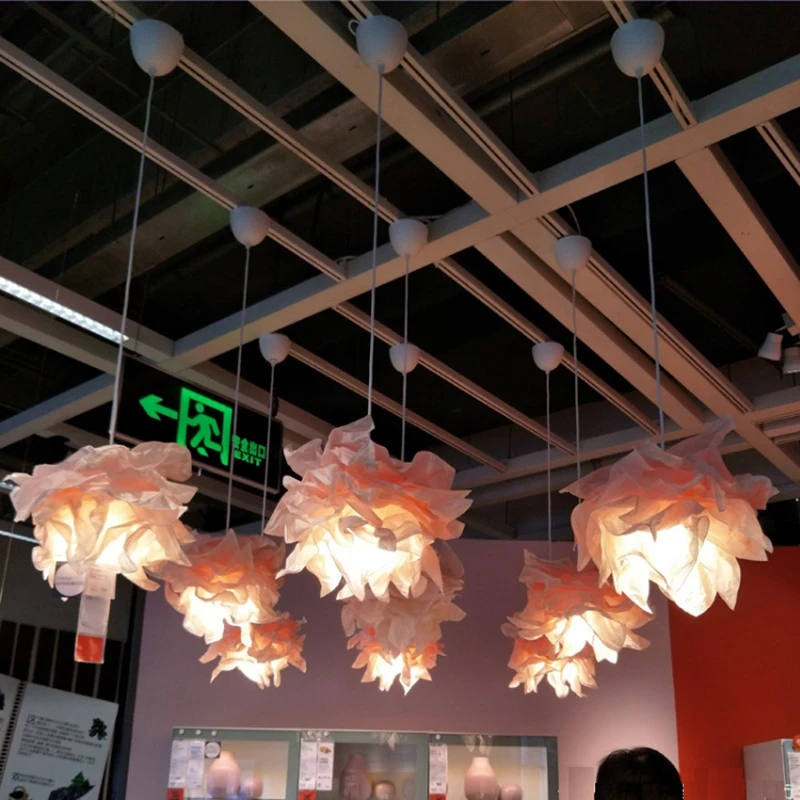 43 см Искусство DIY Облачный абажур Цветочный абажур Потолочный светильник Украшение Люстры Подвеска для гостиной спальни Использование в баре