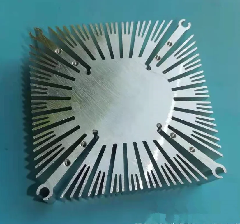 Квадратный светодиодный радиатор радиатора 97x20 мм Алюминиевый радиатор радиатора мощностью 50 Вт для охлаждения светодиодного чипа мощностью 50 Вт