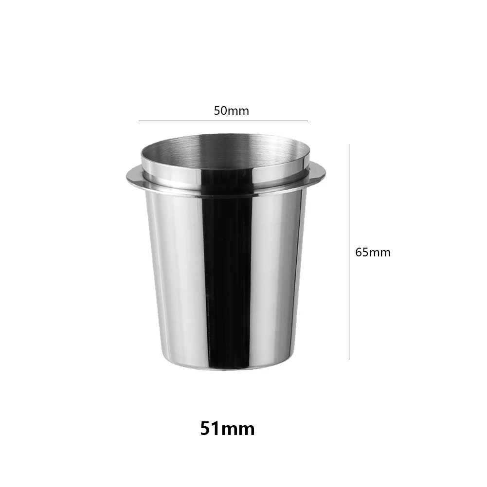 Чашка для дозирования кофе 51/54/58 мм для подачи кофейного порошка из нержавеющей стали, сменный инструмент кафе-бариста для кофемашины Эспрессо